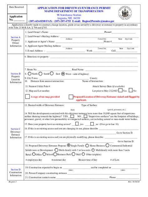 mdot driveway permit.